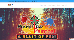 Desktop Screenshot of mansfieldpaintball.com