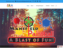 Tablet Screenshot of mansfieldpaintball.com